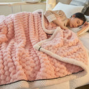 Axyaa Coral Velvet Sofa Blanket Farley