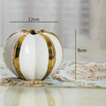 Axyaa Ceramic Pumpkin Petal Vase - Handmade Modern Flower Arrangement Home Decor