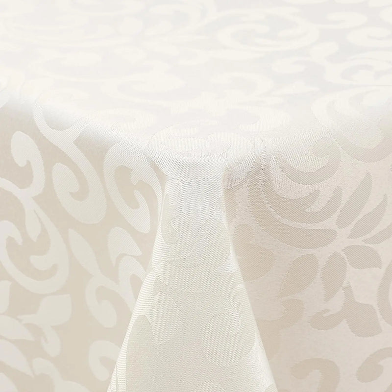 Axyaa Stain-Resistant Polyester Tablecloth: Easy Care Jacquard Dyeing for Home Banquets & Parties