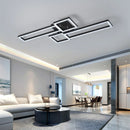 Axyaa Black LED Ceiling Light for Modern, Minimalist Living Room and Bedroom Lighting