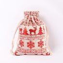 Axyaa Christmas Drawstring Pouches for Gifts & Snacks