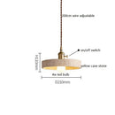 Axyaa Yellow Cave LED Pendant Light: Modern Nordic Copper Socket Hanglamp