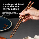 Axyaa Japanese Ironwood Chopsticks Set, Non-Slip Bohemian Style Sushi Tableware
