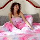 Axyaa Plush Faux Fur Blanket Double-Sided Cozy Warmth for Winter Bedding