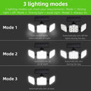 Axyaa Solar Motion Sensor Wall Light - Adjustable Head, Waterproof IP65