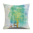 Axyaa Gold Elk Modern Pillowcase Cover for Customizable Bedside Decor