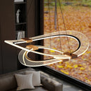 Axyaa Elegant Dining Room Chandelier Pendant Light Fixture - Ceiling Lamp for Salon