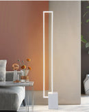 Axyaa Nordic Geometric LED Floor Lamp, Modern Dimmable Stand Light for Living Room