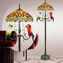 Axyaa Stained Glass Floor Lamp Retro Style for Living Room & Bedroom