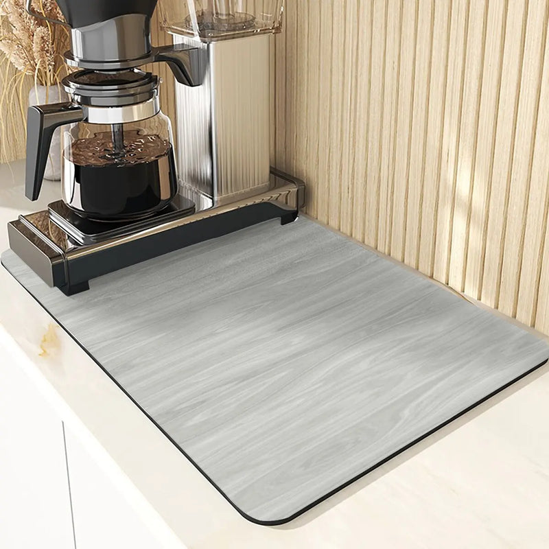 Axyaa Kitchen Coaster: Absorbent Drying Mat, Arbor Print, Dish Drying Mats, Table Pads