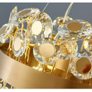 Axyaa Retro Crystal Pendant Light - Elegant and Stylish Stainless Steel Lamp