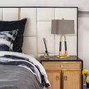 Axyaa Metal Luxe Bedside Lamp: Designer Living Room Decor