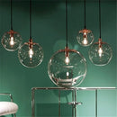 Axyaa Nordic Glass Ball Pendant Lamp Small Chandelier