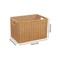 Axyaa Rattan Laundry Basket with Lid - Plus Size Home Organizer for Wardrobe