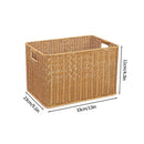 Axyaa Rattan Laundry Basket with Lid - Home Organizer for Wardrobe Storage