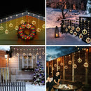Axyaa LED Christmas String Lights Star Santa Claus Decoration for Bedroom Living Room