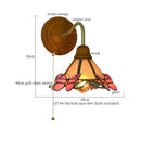 Axyaa White Ceramic LED Wall Lamps - Vintage Japanese Style - Copper Finish