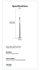 Axyaa Geometric LED Floor Lamp for Study, Bedroom, Living Room
