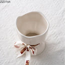 Axyaa Floral Bouquet Ceramic Vase for Hydroponic Flower Arrangement