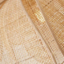 Axyaa Handmade Rattan Petal Pendant Light - Chinese Style Minimalist Lampshade