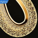 Axyaa Crystal Chandelier LED Pendant Lamp for Dining Room and Bar