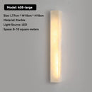 Axyaa Marble Wall Lamp: Designer Natural Copper LED Lighting for Various Rooms