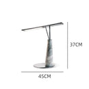 Axyaa Marble Table Lamp LED Minimalist Desk Light for Bedroom Study Living Room