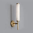 Axyaa Marble Wall Lamp, Elegant American Light Luxury Copper Sconce for Living Room & Study