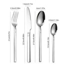 Axyaa Stainless Steel Cutlery Set - Perfect for Dinner Parties and Restaurants