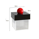 Axyaa Acrylic Cotton Organizer Vanity Dispenser Makeup Holder Swab Qtip Box
