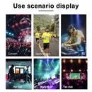 Axyaa LED Matrix Cap: Bluetooth Controlled Hip Hop Party Hat
