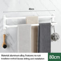 Axyaa Wall-mounted Triple-layer Towel Holder for Bathroom Storage