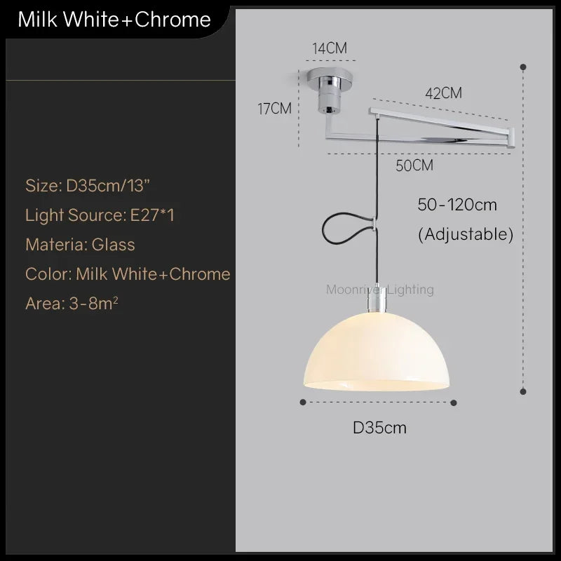 Axyaa Nordic Pendant Light: Minimalist Style Chandelier for Living Room and Dining Table