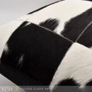 Axyaa High-End Luxury Villa Horsehair Cushion Set in Black & White