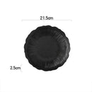 Axyaa Flower Striped Ceramic Plate Set.