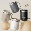 Axyaa Double Wall Insulated Coffee Mug with Handle, 304 Stainless Steel, Large Capacity
