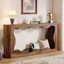 Axyaa Farmhouse Console Table with Storage, 63 Inches, Behind Sofa, Entryway Sofa Table
