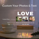 3D Acrylic Photo Lamp: Personalized LED Night Light by Axyaa for MOM DAD Family & Friends