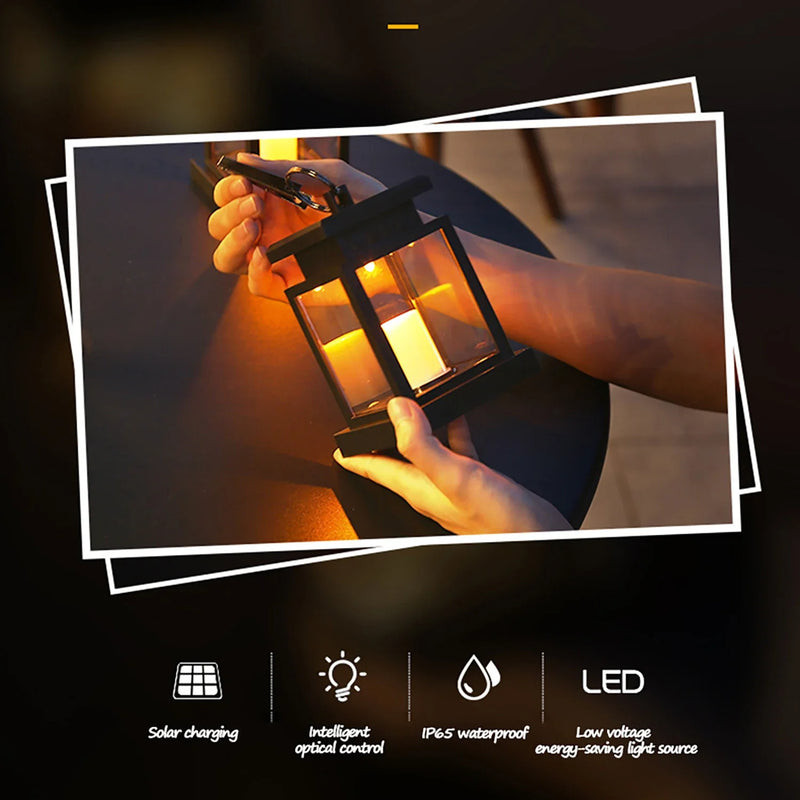 Axyaa Solar Candle Lantern Outdoor Palace Garden Lamp Waterproof Christma