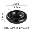 Axyaa Ceramic Concave Soup, Dessert, Sushi Plate - Retro Creative Design