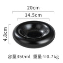 Axyaa Ceramic Concave Soup, Dessert, Sushi Plate - Retro Creative Design
