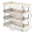 Axyaa 4 Tier Desktop File and Drawer Organiser for Living Room, Kitchen, and Skin Care