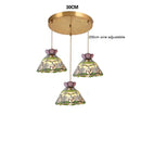 Axyaa Nordic Modern LED Flower Glass Copper Hanging Lamp for Home Decor