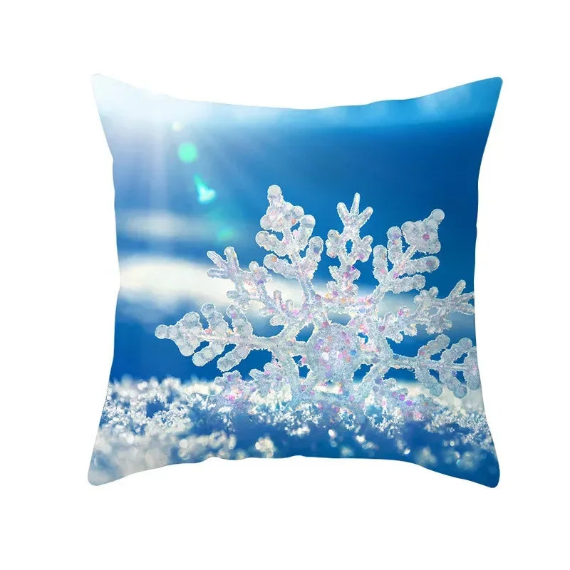 Snowman Pillow Cover Winter Home Decor Cushion Covers by Axyaa