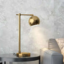 Axyaa Vintage Gold Table Desk Lamp LED Nightstand Light for Bedroom Living Room