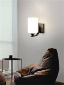 Axyaa Vintage Iron Wall Lamp Indoor Retro Bedroom Light in Black