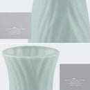 Axyaa Ceramic-Style Plastic Flower Vase for Living Room Decor & Flower Arrangements