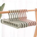 Axyaa 9-Hole Rotating Clothes Hanger Closet Organizer for Multi-port Clothing Storage
