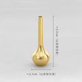 Axyaa Brass Mini Vase: Retro Antique Decorative Figurine Craftsmanship Home Decoration