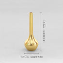 Axyaa Brass Mini Vase: Retro Antique Decorative Figurine Craftsmanship Home Decoration